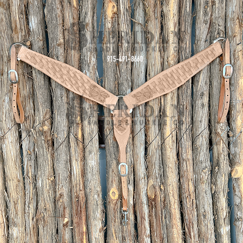 Heavy Duty 3-Piece Breast Collar - Wild Rose + Basket
