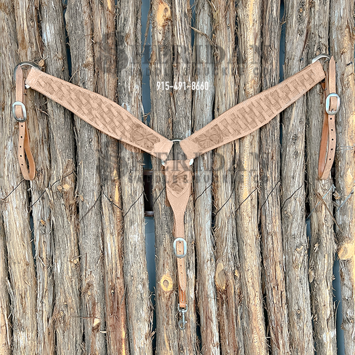 Heavy Duty 3-Piece Breast Collar - Wild Rose + Basket