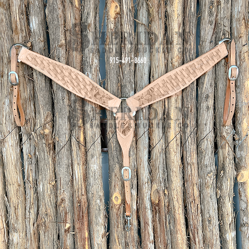 Heavy Duty 3-Piece Breast Collar - Wildflower + Basket