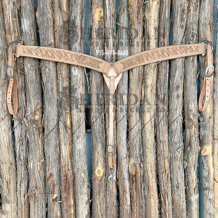 Light Duty 3-Piece Barrel Breast Collar- Wild Rose + Basket