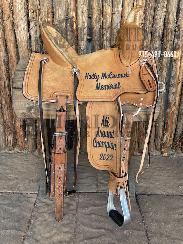 Sheridan Barrel Racing Saddle Full Roughout Hard Seat
