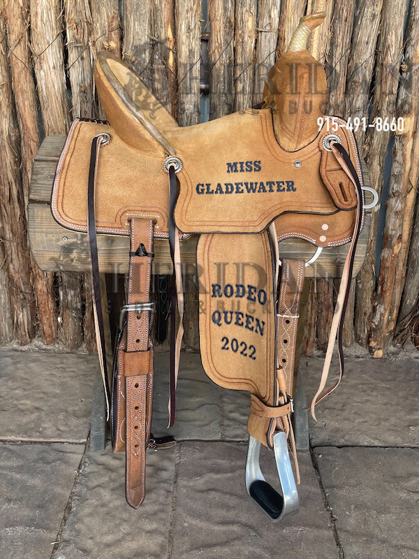 Sheridan Barrel Racing Saddle Full Roughout Hard Seat