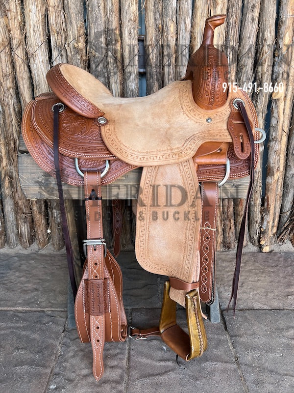Sheridan Ranch Cutter Saddle Basket/Round Skirt