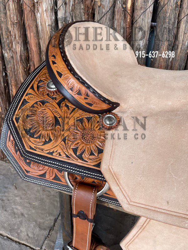 Sheridan Ranch Cutter Saddle Sunflower/45/Hard Seat