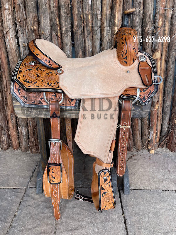 Sheridan Ranch Cutter Saddle Sunflower/45/Hard Seat