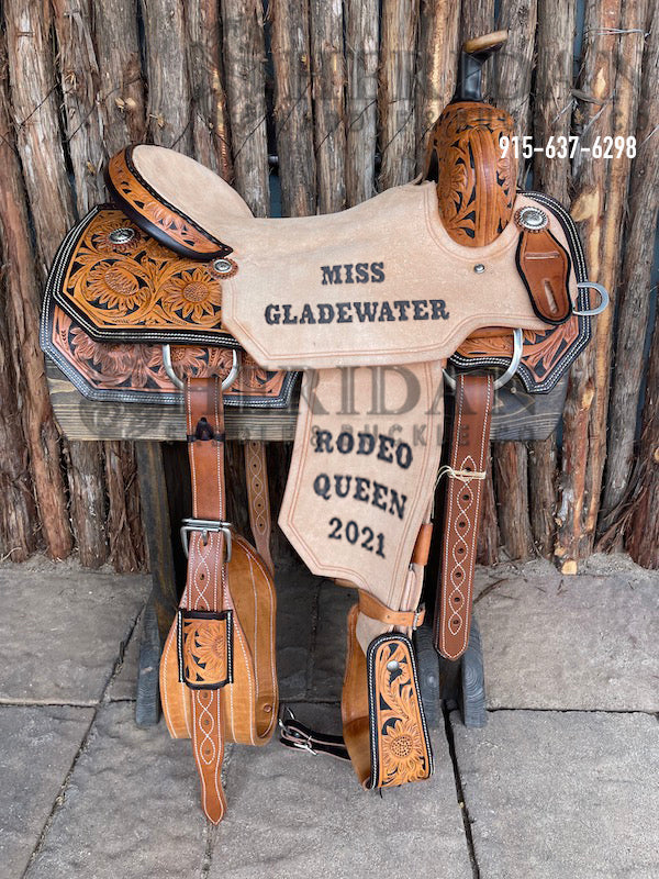 Sheridan Ranch Cutter Saddle Sunflower/45/Hard Seat