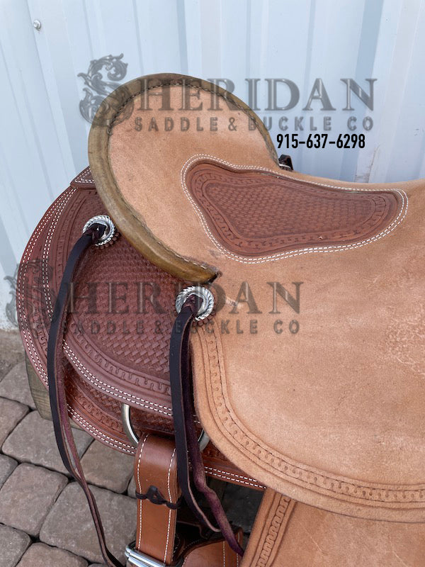 Sheridan Ranch Saddle Inlay Seat/Medium Horn