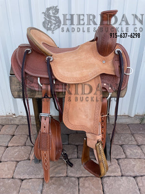Sheridan Ranch Saddle Inlay Seat/Medium Horn
