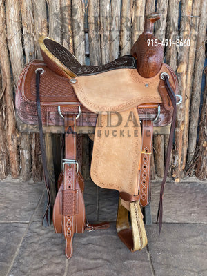 Sheridan Ranch Saddle Basket Chocolate Seat