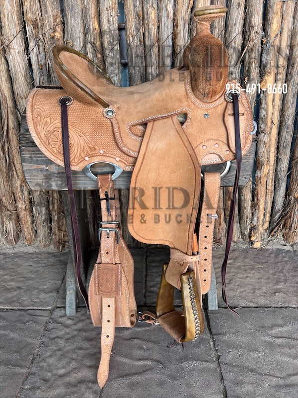 Sheridan Ranch Saddle Strip Down Tooling on Roughout Duck Bill Horn