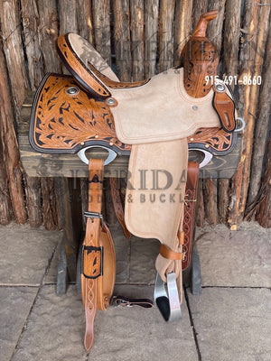 Sheridan Barrel Racing Saddle Feathers