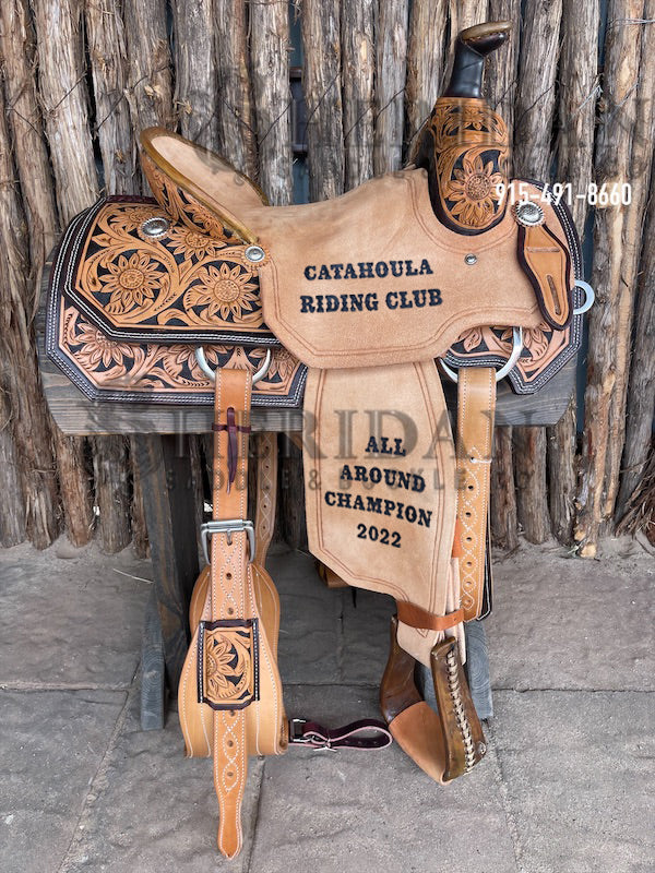 Sheridan Team Roping Saddle Sunflower/Hard Seat
