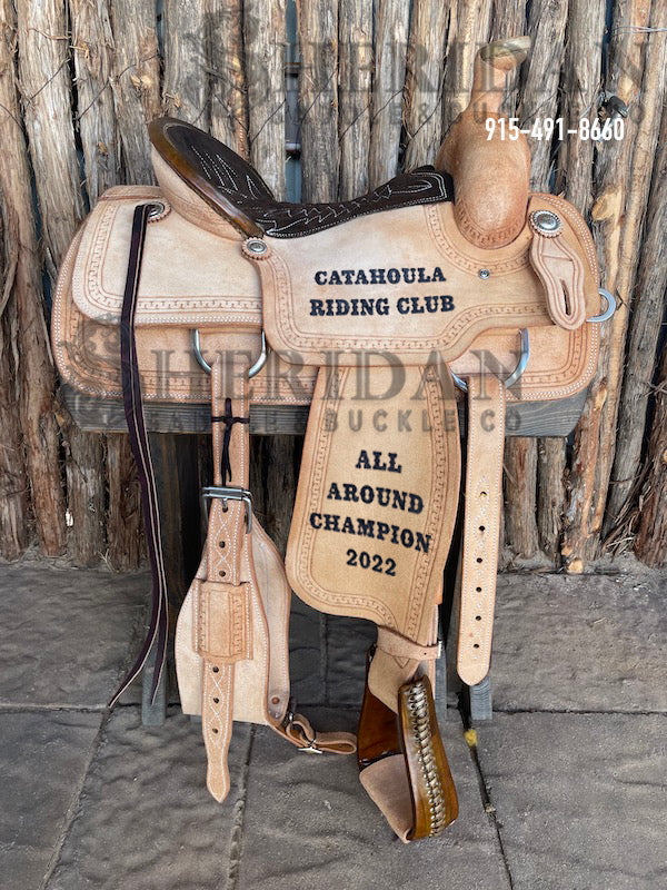Sheridan Team Roping Saddle Full Roughout
