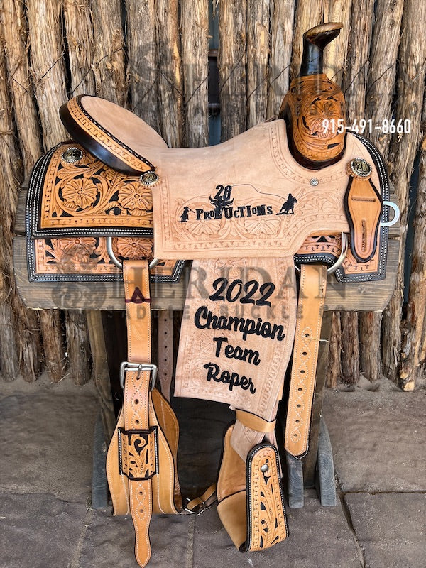 Sheridan Team Roping Saddle 90 Skirts