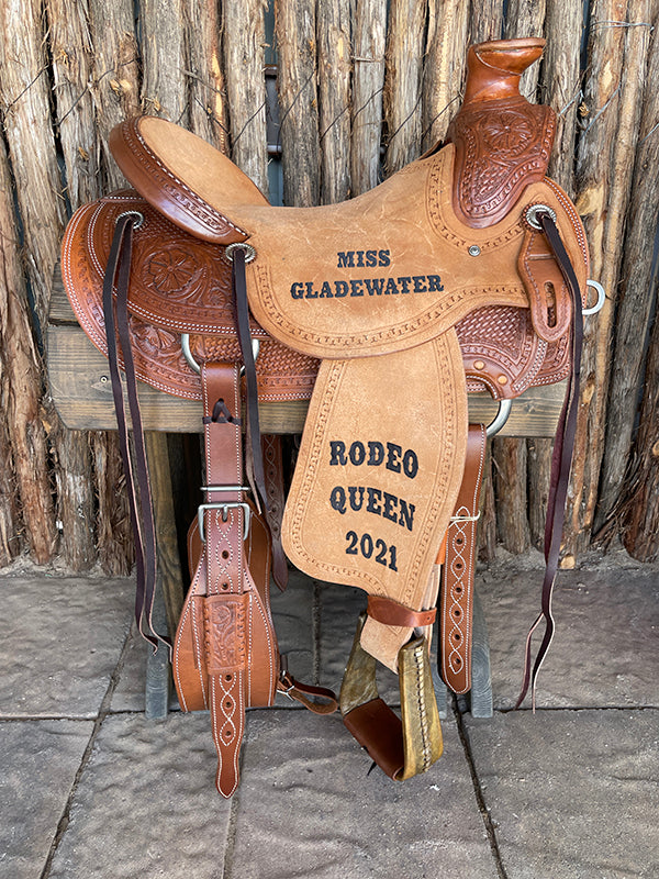 Sheridan Wade A-Fork Saddle RO/Wild Rose + Basket