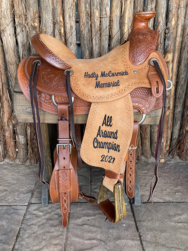 Sheridan Wade A-Fork Saddle RO/Wild Rose + Basket