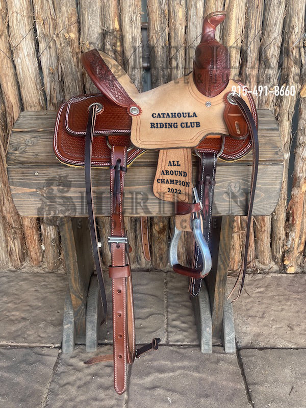 10" Sheridan Youth Ranch Saddle Basket/Chey Roll