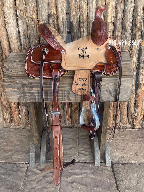 10" Sheridan Youth Ranch Saddle Basket/Chey Roll