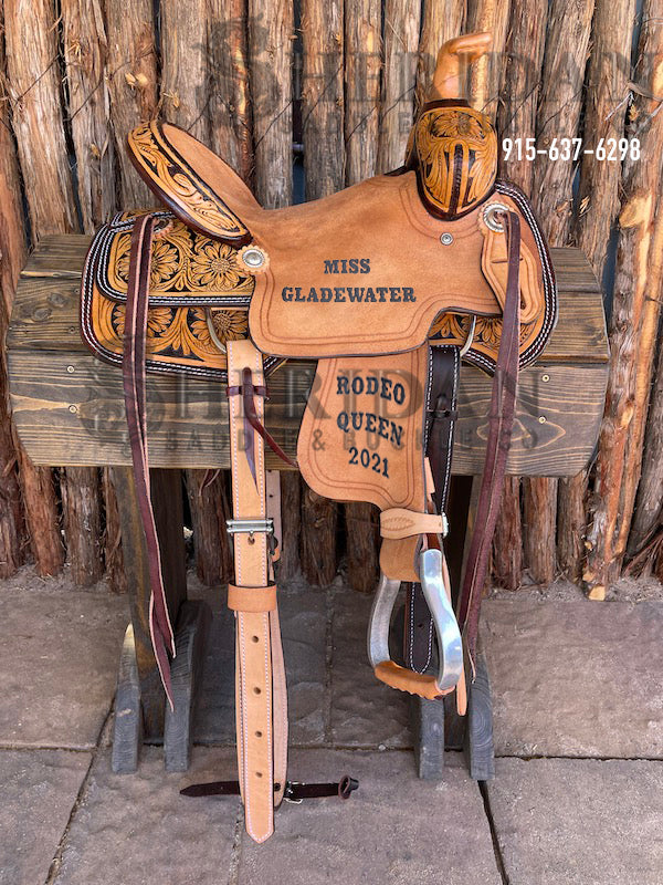 12" Sheridan Youth Ranch Saddle Sunflower/Chey Roll