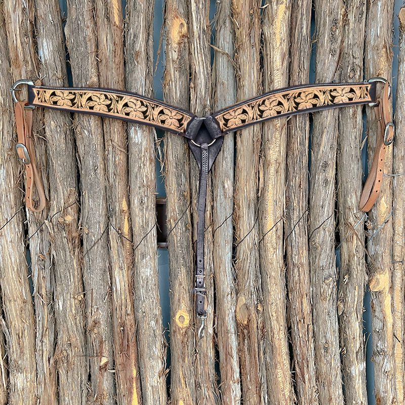 Light Duty 3-Piece Barrel Breast Collar- Wildflower