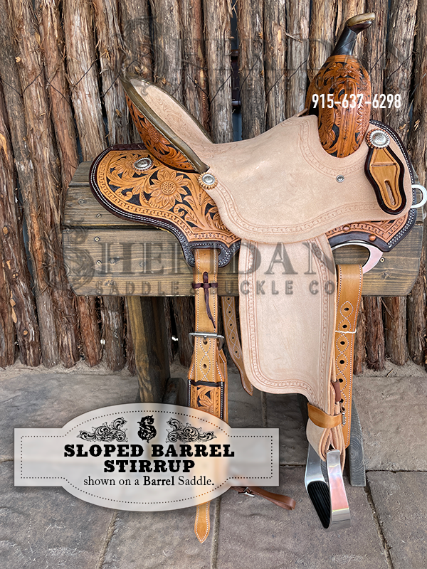 Barrel Racing Stirrups Sloped