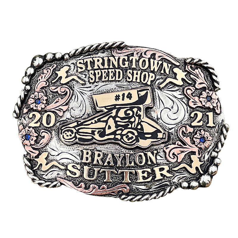 Sprint-Car-Checkard-Flag-Sheridan-Sports-Buckle
