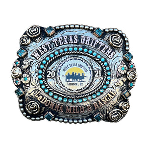 Sugarland-Buckle-Turquoise Crystal