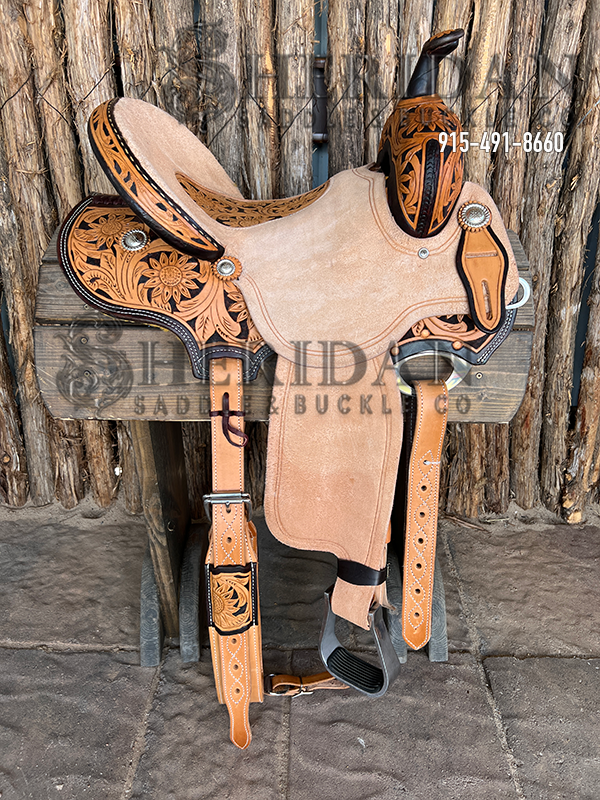 Sheridan Barrel Racing Saddle Sunflower