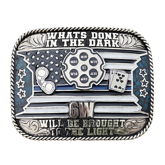 Thin Blue Line Buckle