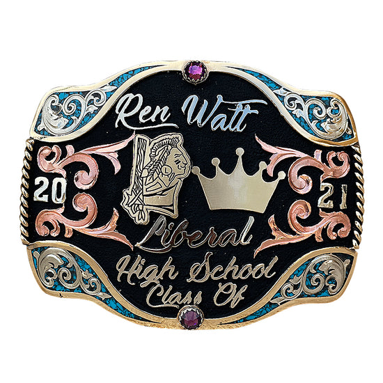 Wyoming Graduation Class Buckle
